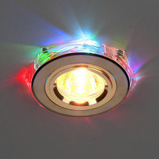 Встраиваемый светильник с двойной подсветкой Elektrostandard 2020 MR16 хром/мульти 4607176194784