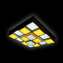 Потолочный светодиодный светильник Ambrella light Orbital Crystal Sand FS1550 WH/SD 192W D715*715