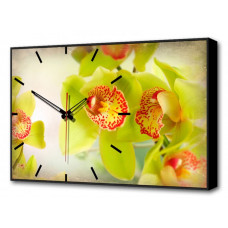 Настенные часы (60х37 см) Цветы BL-2200 Brilliant