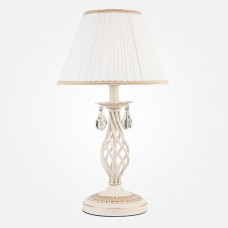 Настольная лампа Eurosvet 10054/1 белый с золотом/прозрачный хрусталь Strotskis